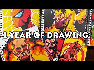 MEGA SKETCHBOOK TOUR!! (Everything I Drew in 2025)