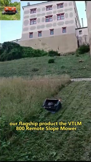 Modern Mowing Reinvented: How the RC rubber track Slope Mower Redefines Efficiency and Safety#garden