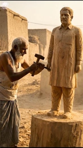 Akshay Khanaa - The wooden statue #shorts #ai #aishorts #viral