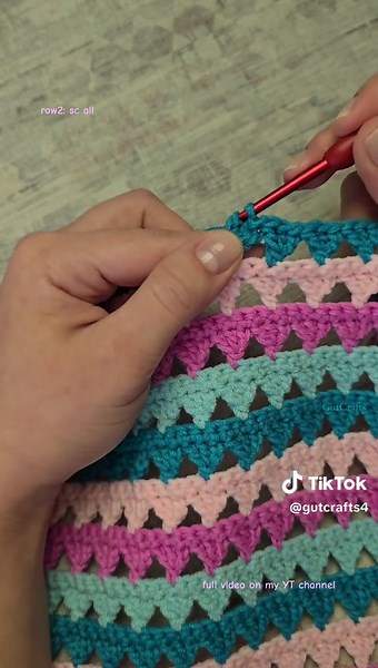 Lace 2 Row Repeat Crochet Pattern Tutorial