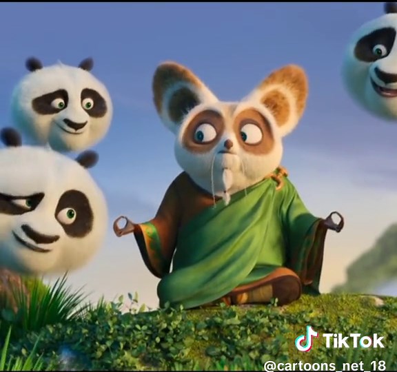 Master Shifu Finding Inner Peace Cartoon Animation
