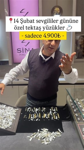 Sevgililer Günü İçin Özel Tektaş Yüzükler