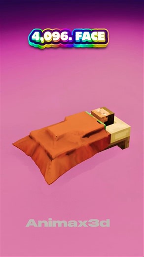 Minecraft Blender Blanket Simulation #3dart #satisfying #3danimation #3d #blender #3dmodel