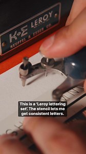 This Leroy lettering set lets me get consistent letters every time! | Made by Edgar