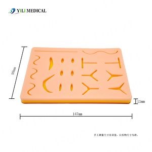 [Hot Item] Practice for Wound Cut, Suture Thread Silicone Simulation Wound Suture Pad