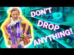 Fun Family Three Ava Isla and Olivia I'll Buy You ANYTHING You Can Carry CHALLENGE!!