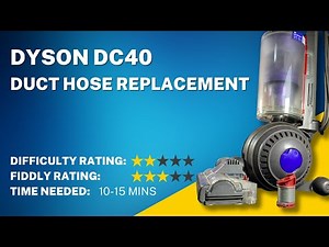 How To Replace The Lower Duct Hose On Your Dyson DC40 By Spare and Square