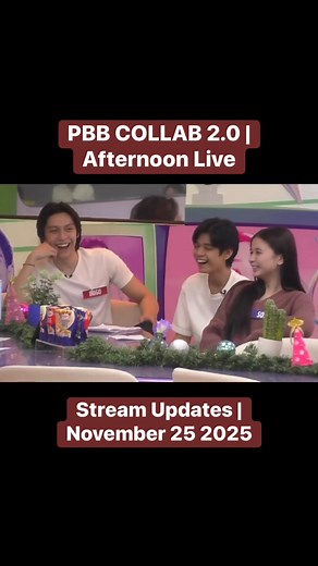 PBB COLLAB 2.0 | Afternoon Live Stream Updates | November 25 2025 # #pbbcollabupdates #Pbb2point0 #PBBUpdates | Momshie Liza