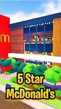 ⭐5 STAR McDonald's - Restaurant Tycoon 3 #restauranttycoon3 #roblox #restaurantdesign