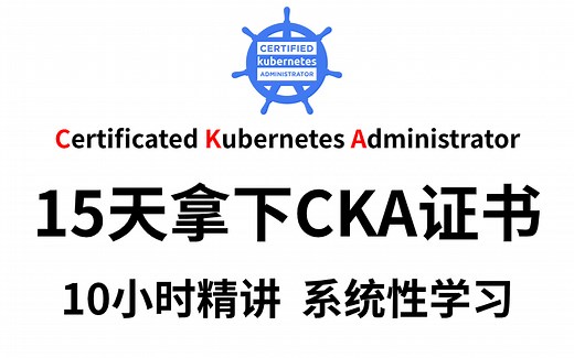 【CKA认证】2023最详细CKA考试教程，手把手带你15天轻松拿下CKA考试（kubernetes/k8s/CKA考试/CKA认证/CKA证书）