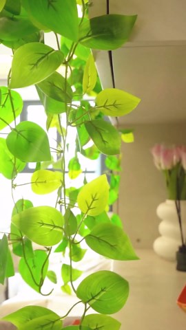 Freyalife Fake Hanging Plants for Room Decor, Artificial Ivy vines Greenery Leaves Garlands for Home Aesthetic living Bedroom kitchen Office Wall patio Bookshelf, Indoor,Outdoor decorations(No Basket)