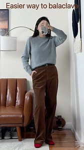 31K views · 31K reactions | 崙slow motion is here! #fashionhacks #fashiontutorial #balaclava #howtowear #winterwear | 90后懒人穿搭 | Facebook