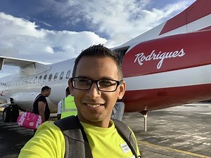 Flying to Rodrigues Island
