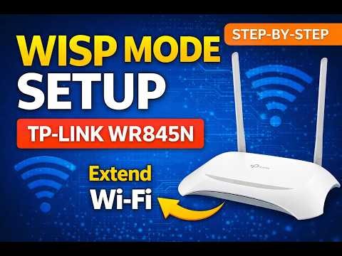 TP-Link WR845N WISP Mode Setup | Extend WiFi Using TL-WR845N Router (Step-by-Step)