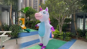 Watch Gootus Inflatable Unicorn Costume - Colorful Version on Amazon Live