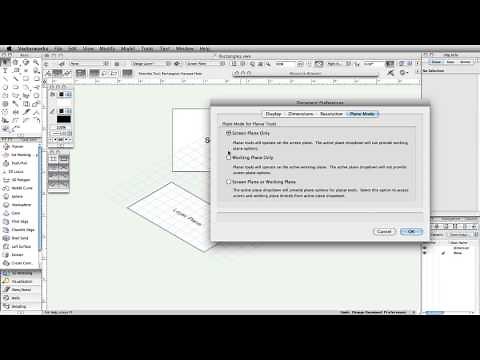 Working with Screen Plane and Layer Plane in Vectorworks