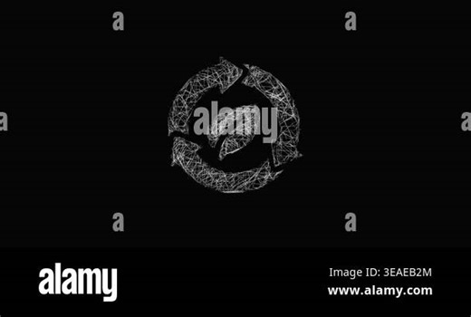 Sketch style minimal circular economy icon animation - smooth progressive reveal' Stock Video Footage - Alamy