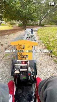 This explains what large scale railroading is #largescale