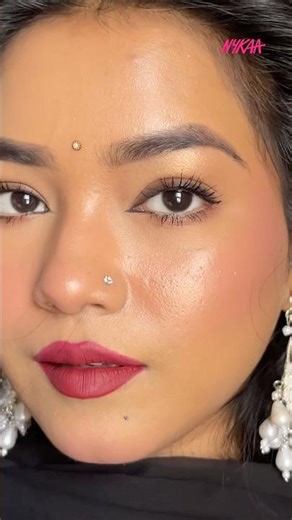 Easy makeup tutorial with nykaa🌸#shorts #shortsfeed #explore #viral #trending #makeuptutorial #fyp
