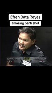 Amazing bank shot | Efren "Magician" Reyes
