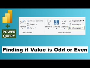 Power Query - Finding if the column value is even or odd