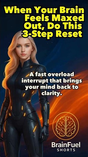 When Your Brain Feels Maxed Out, Do This 3-Step Reset #shorts
