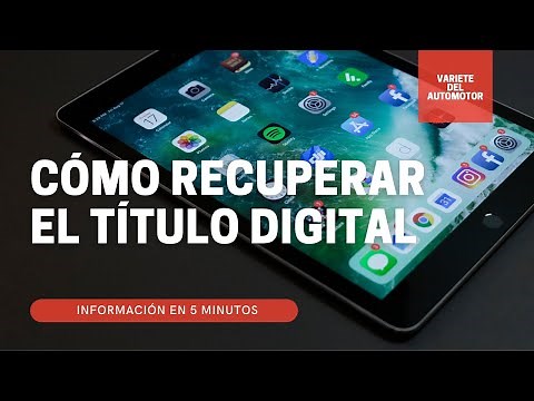 How to recover the digital title
