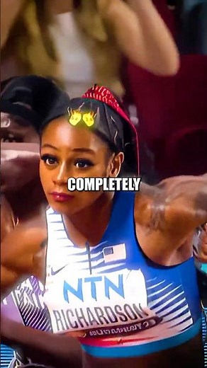 SHA'CARRI RICHARDSON Stayed Calm While Receiving The Baton Pass! ❤️🇺🇸 #trackandfield