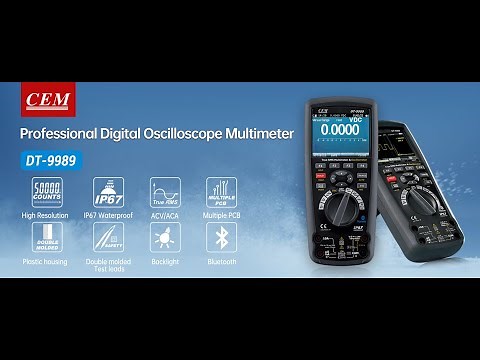 Recommended Star Product CEM DT-9989 Professional Multimeter Color TFT LCD Display with Oscilloscope