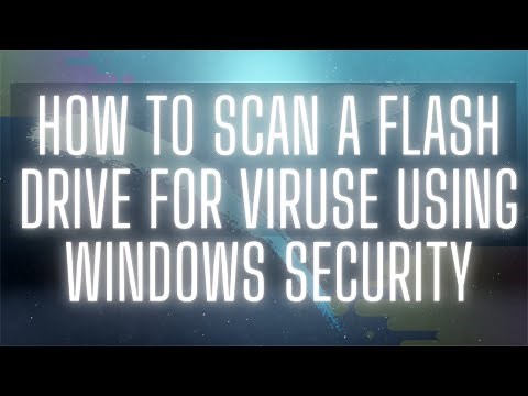 How to scan a Flash drive for virus using windows security in Windows 10
