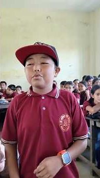 Little boy singing song in Lonely beat at school classroom ‪@Akon‬ #lonely #rap #freeverse #shorts