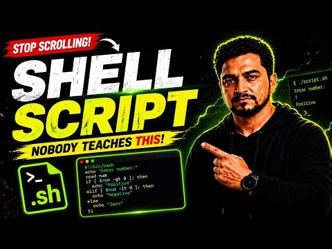 The Only Shell Scripting Tutorial You'll Ever Need! 🔥