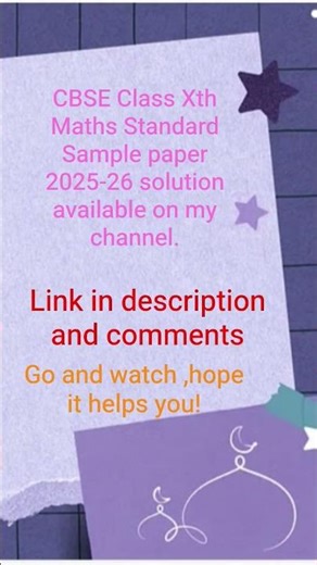 CBSE CLASS 10TH standard maths sample paper solution ✨ #motivation #subscribe #practicepaper