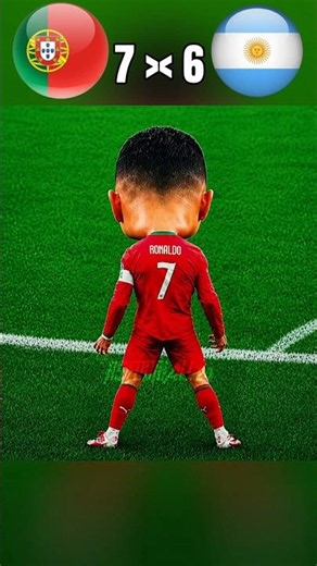 Ronaldo injury 🔥 Portugal vs Argentina imaginary match world cup 2026 #shorts #football #ronaldo