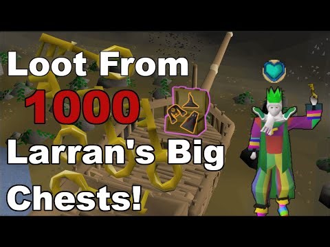 Loot From 1000 Larran's Big Chests! #osrs