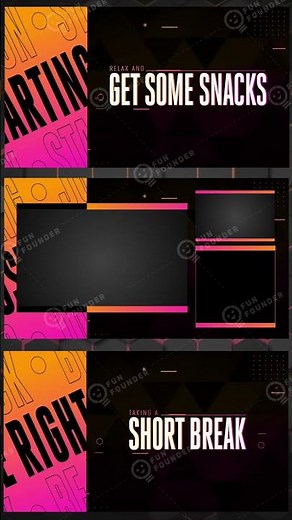 Orange Pink Animated Stream Overlay #livestream #gaming #valorant #streaming #obs #twitch