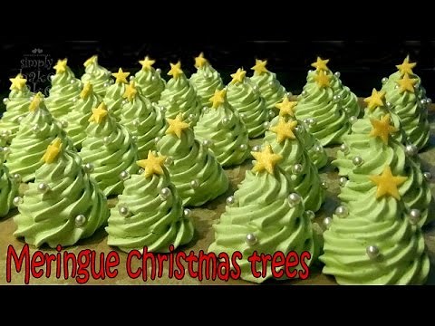 How to make Meringue CHRISTMAS TREES