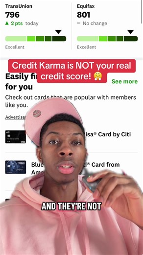 If you’re using Credit Karma, you’re looking at a VantageScore not the FICO score most lenders actually pull. Most adults don’t even know they have multiple FICO scores, including industry-specific versions. #creditkarma #ficoscore #crediteducation #financialliteracy #credittips