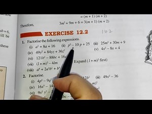 Ex-12.2 Chapter -12 Factorisation || Class 8th Maths