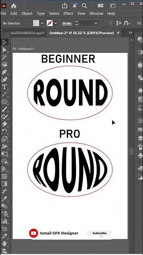 Adobe Illustrator 2026 Tips - How to insert text into any shape make Logo like a PRO #typography