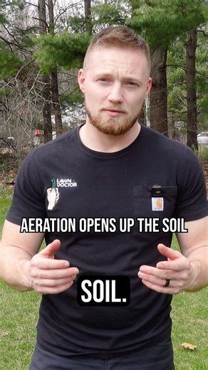 Dethatching vs Aeration 🌱💪🏼 #aeration #lawncare #lawntips