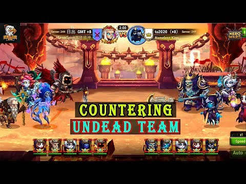 Countering Undead team with different combo | Hero wars mobile