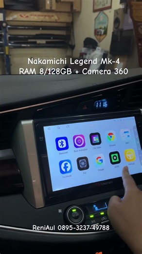 Nakamichi Legend Mk-4 RAM 8/128GB + Kamera 360 di mobil innova reborn #innovareborn #innova