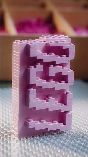 How we built this iconic pink Cadillac out of LEGO bricks #shorts