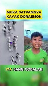 MUKA SATPAMNYA KAYAK DORAEMON ‼️ #asmr #satisfying #fyp