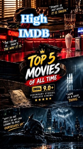 top 5 Movies That Redefined Cinema 🎬🔥 | Are These the Greatest of All Time? #shorts #movie