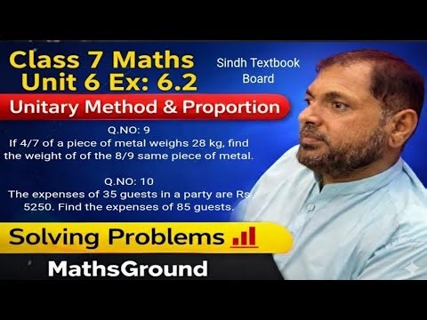 Class 7 Maths Unit 6 | Direct & Inverse Variation | Exercise 6.2 Q9 & Q10 | MathsGround