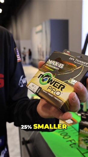 Josh Douglas highlights Power Pro's Max 8, awarded best in show. The 8-carrier braid is 25% thinner, improving castability and reducing water resistance for deep fishing. It maintains the strength anglers expect from Power Pro. Get Power Pro Max 8 here: https://www.tacklewarehouse.com/catpage-LNEPOWPRO.html?from=bam #bassanglermagazine #bamtrail #PowerPro #Maxx8 #FishingLine | Bass Angler Magazine