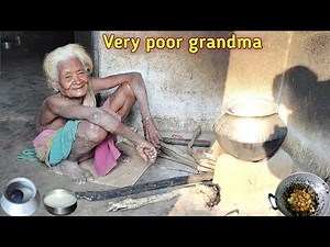 Very poor grandma's daily life || Cooking || She is 100 years old but still does all the work