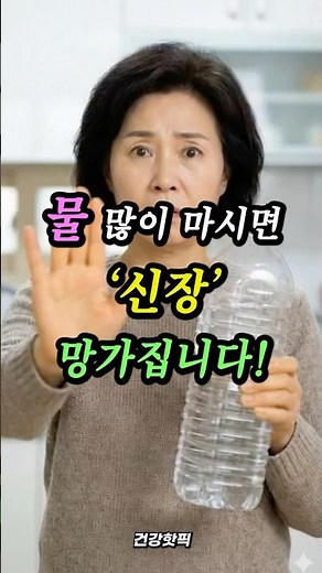 물 많이 마시면 신장 망가집니다? 50~60대 물 마시는 진짜 기준!